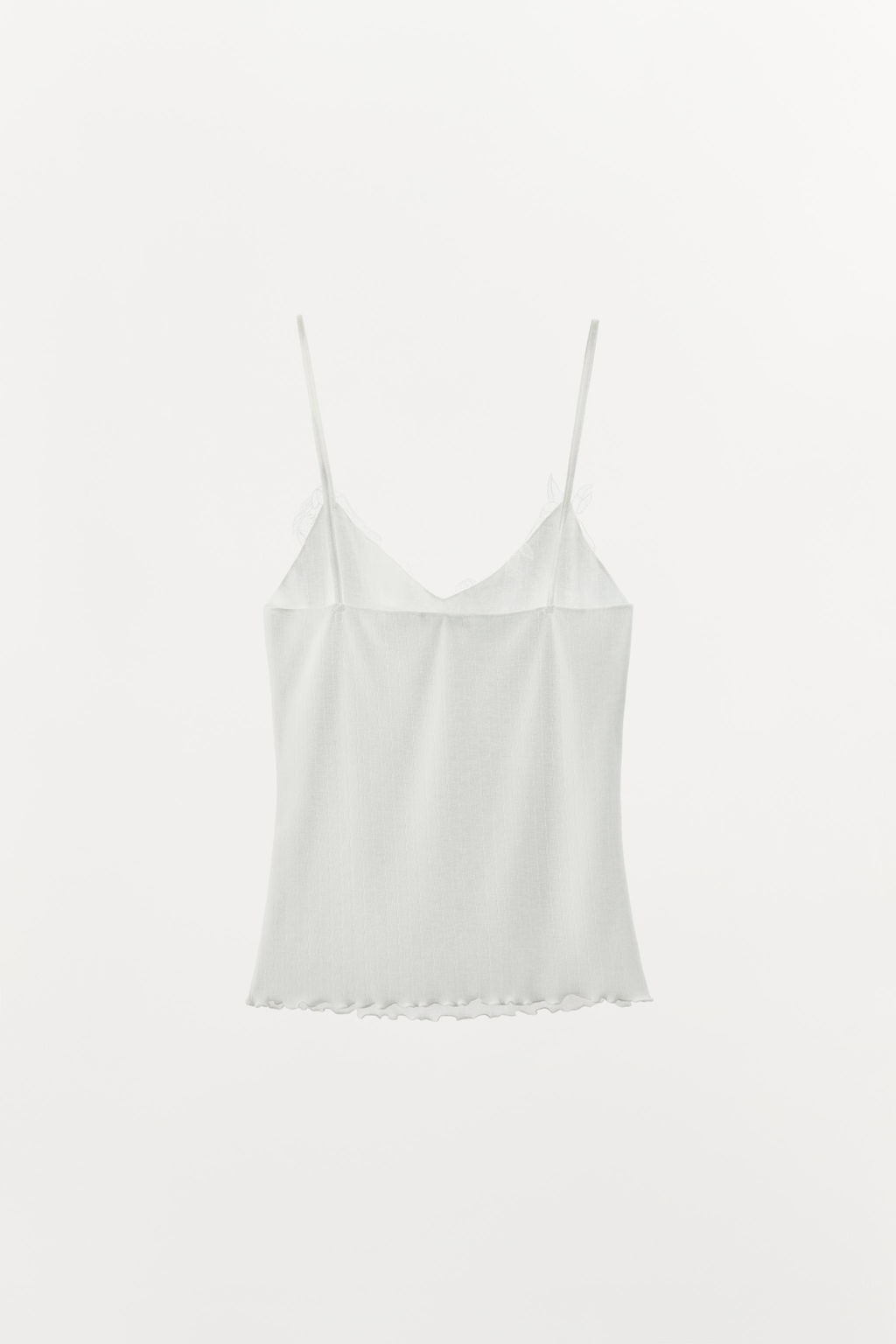 LACE POINTELLE STRAPPY TOP - Zara фото 4