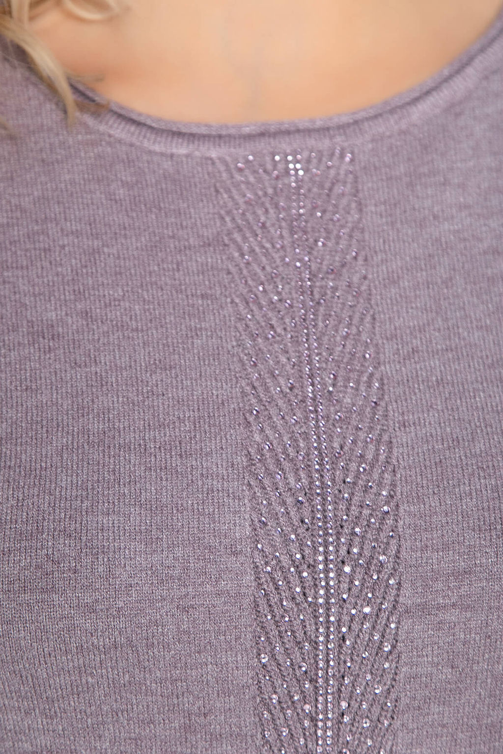 Джемпер Зимний вечер (пыльно-фиолетовый) Б12412-20 - Lt collection фото 3