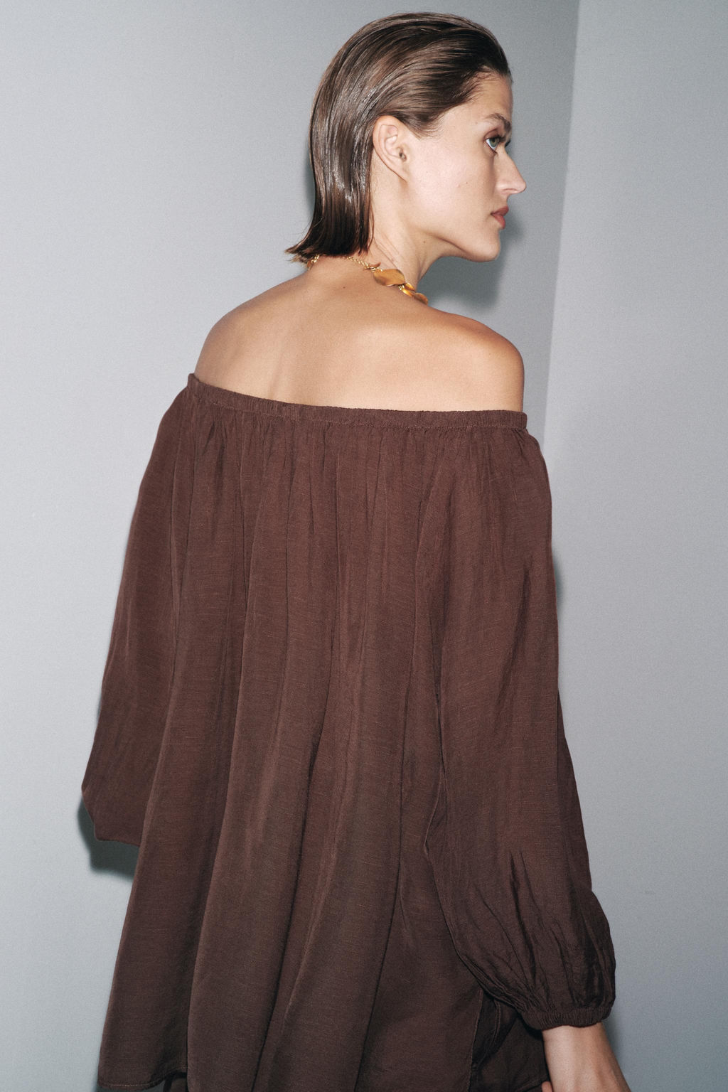 ZW COLLECTION OFF-THE-SHOULDER TOP - Zara фото 5