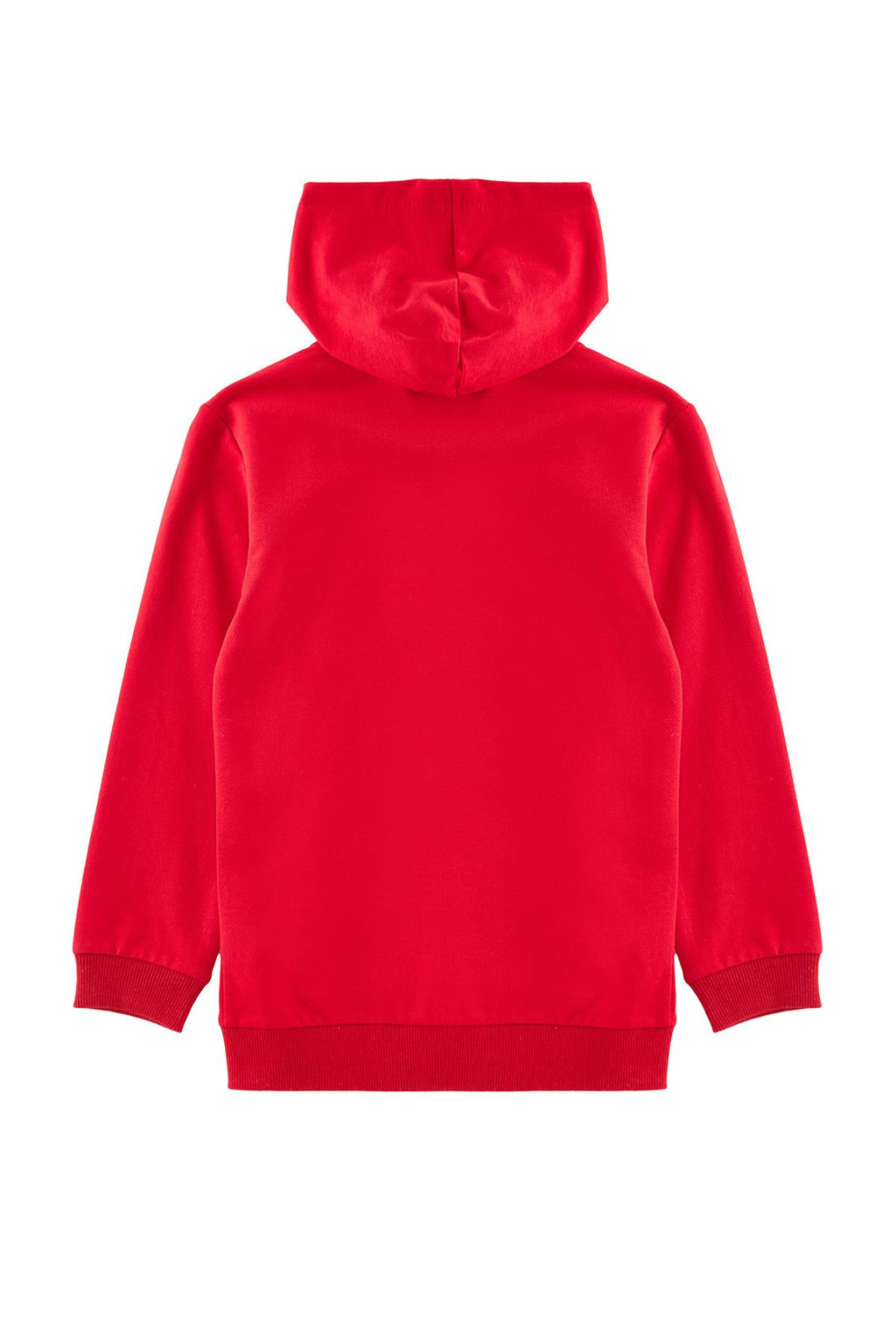 K?rm?z? Erkek Cocuk Bask?l? Kapusonlu Fermuarl? Orme H?rka TKDAW25HI00003 - Trendyolmilla фото 4