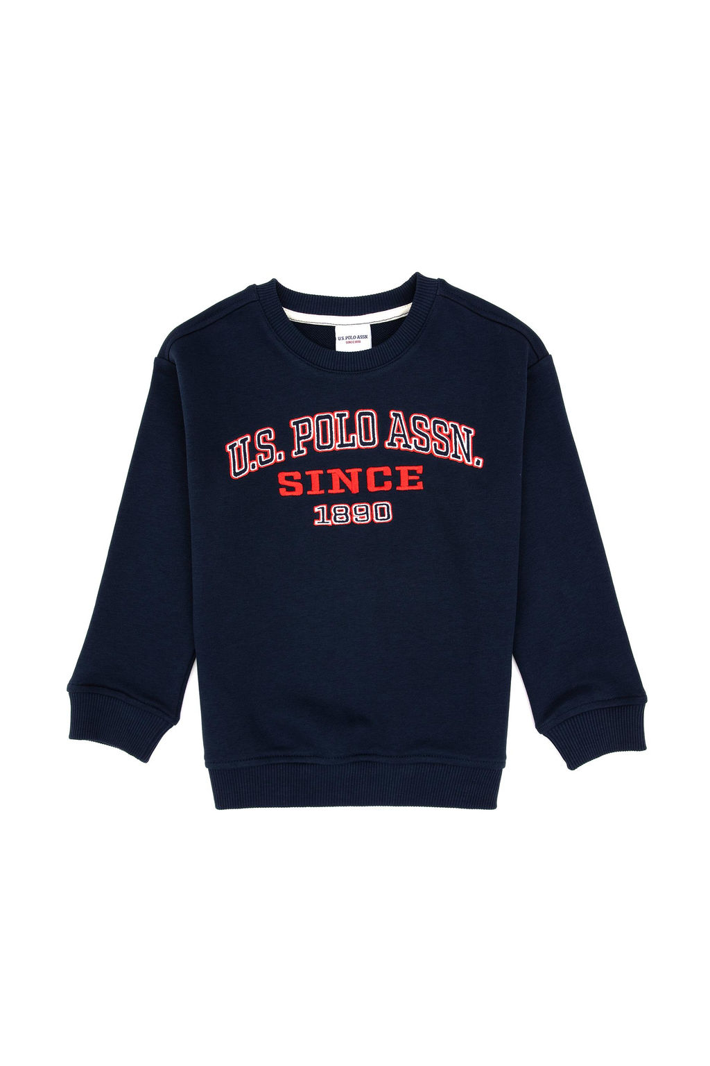 Erkek _ocuk A__k Lacivert Bisiklet Yaka Sweatshirt Sepette S_rpriz _ndirim