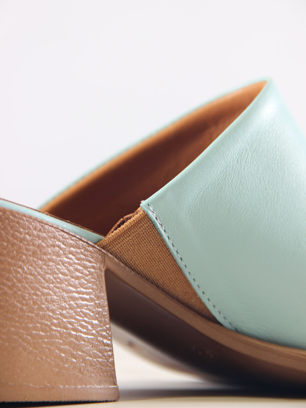 Сабо 5300.23663be.Мята+коричневый