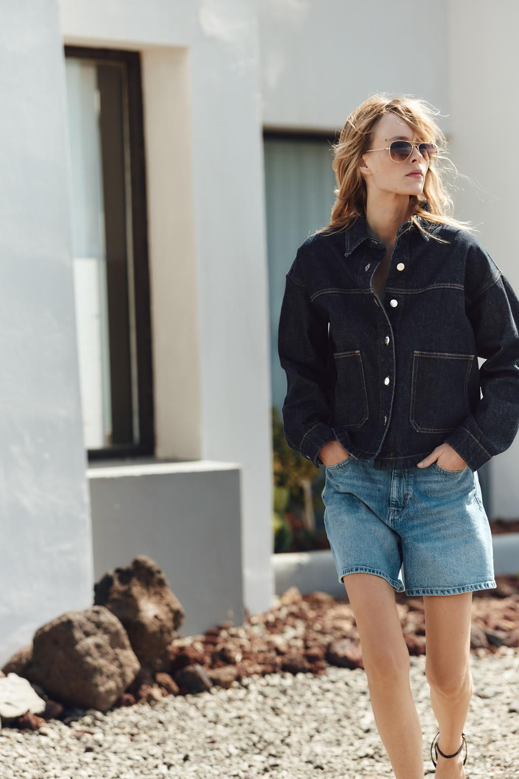 Z1975 DENIM JACKET WITH POCKETS - Zara фото 9