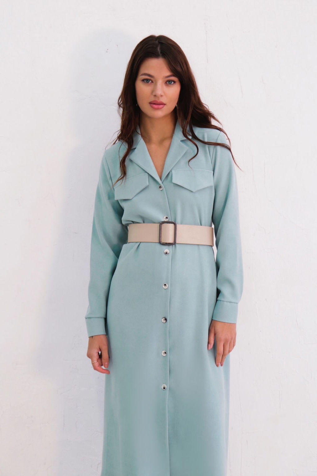 Платье-рубашка с английским воротником - Martichelli фото 215