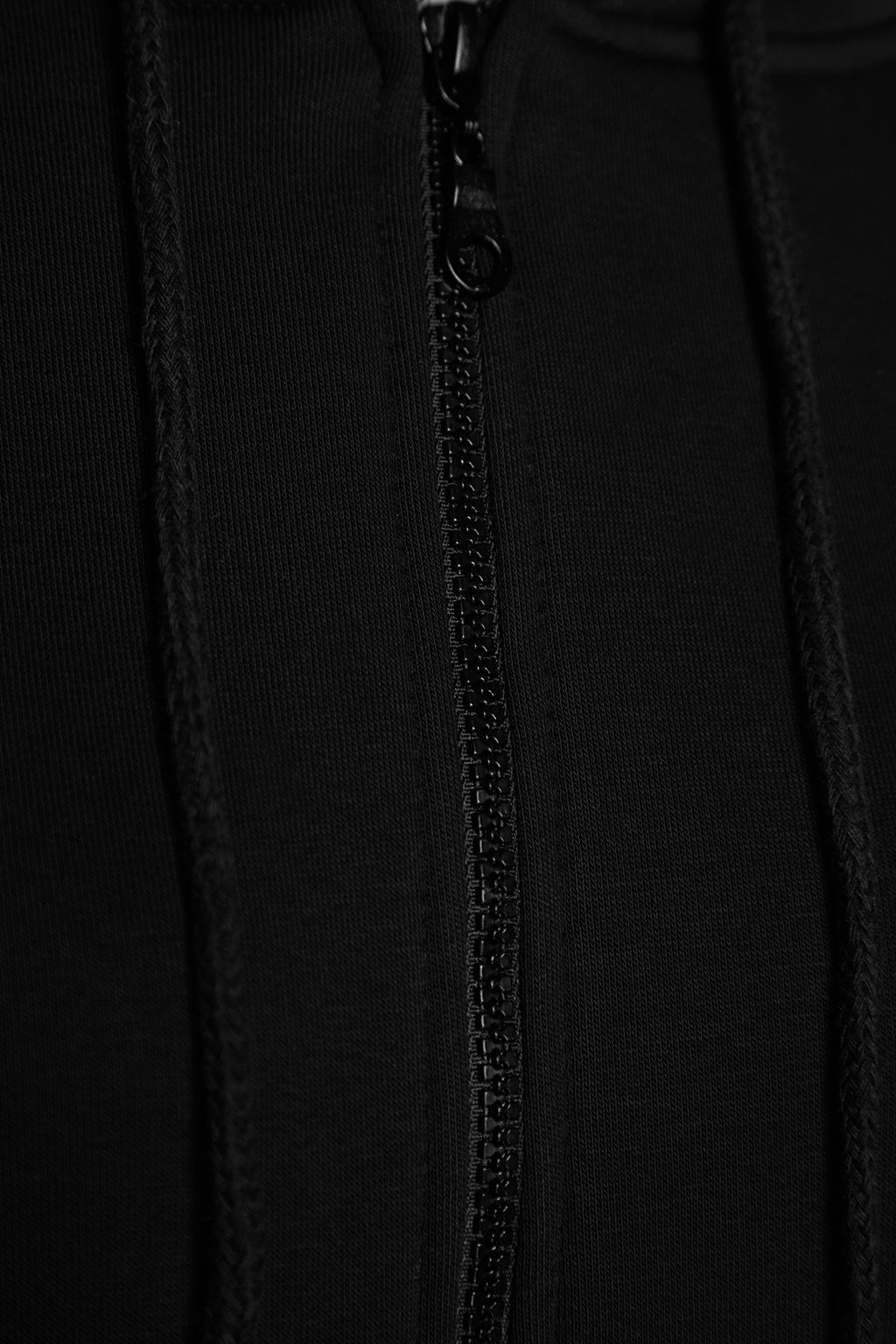 Siyah Oversize/Rahat Kesim Basic Kapusonlu Kal?n Ici Polarl? Orme Sweatshirt TWOAW24SW00188