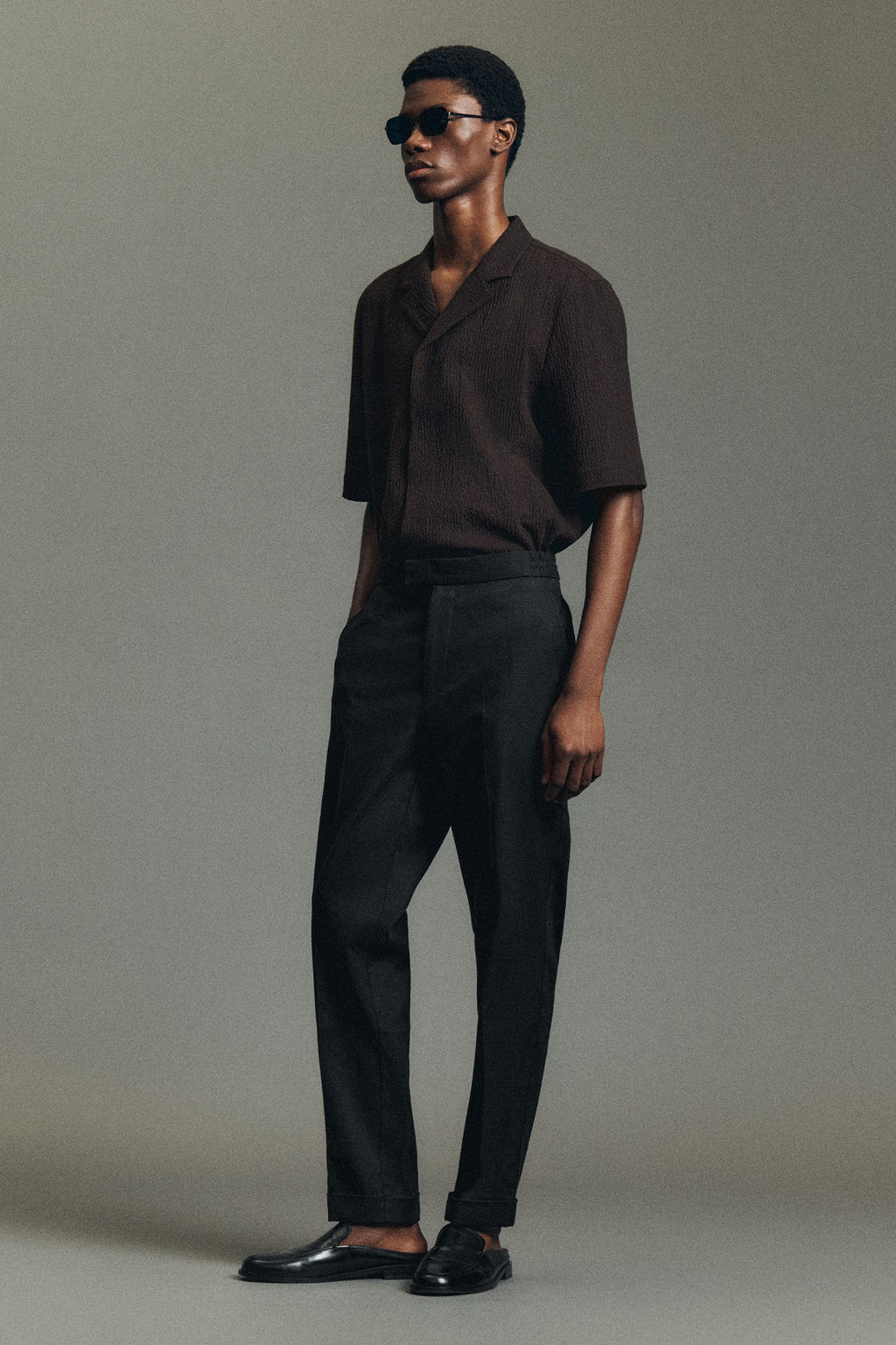 PANTAL?N DE LINO Y ALGOD?N SLIM FIT STRAIGHT LEG - H&m фото 4