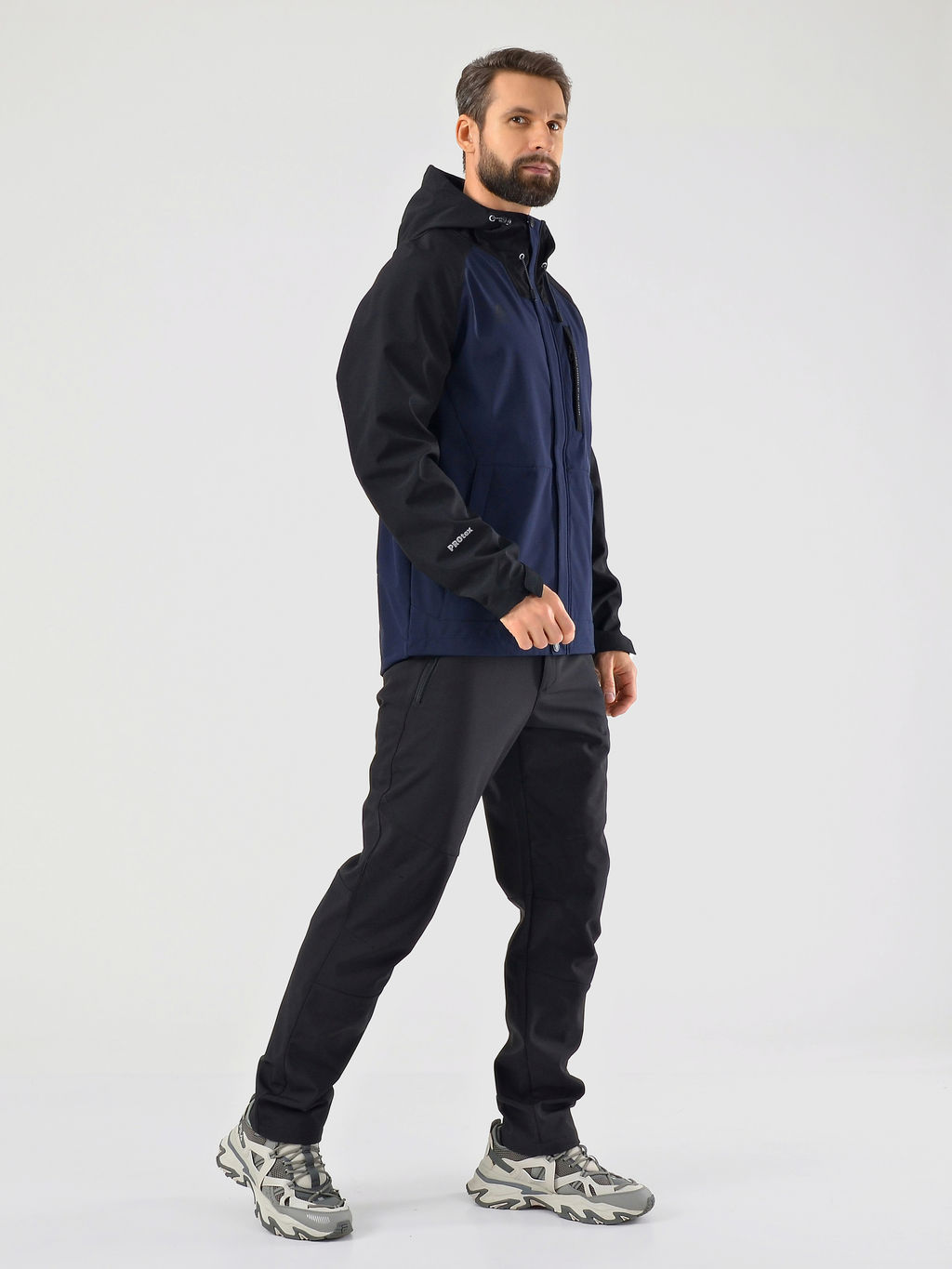 Мужская куртка-виндстоппер софтшелл на флисе Azimuth 221/21872_205 Темно-синий фото 10