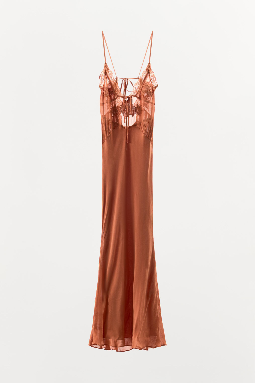 GEORGETTE EMBROIDERED BEADED DRESS - Zara фото 8