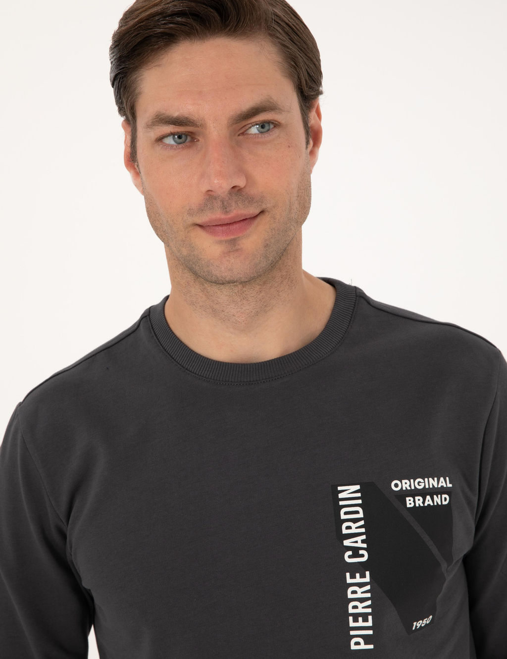 Antrasit Regular Fit Sweatshirt - Pierre cardin фото 2