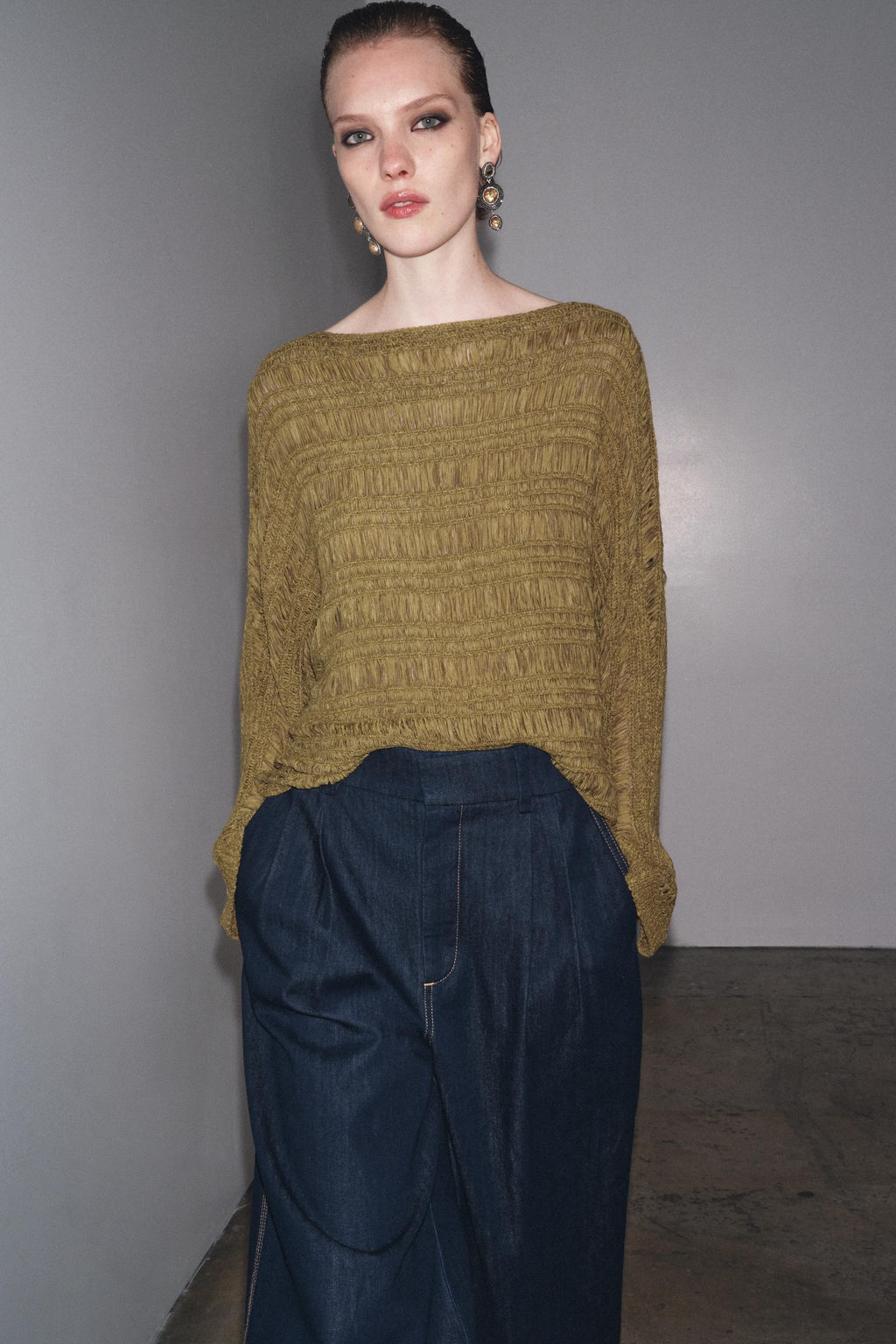 RIBBON KNIT SWEATER