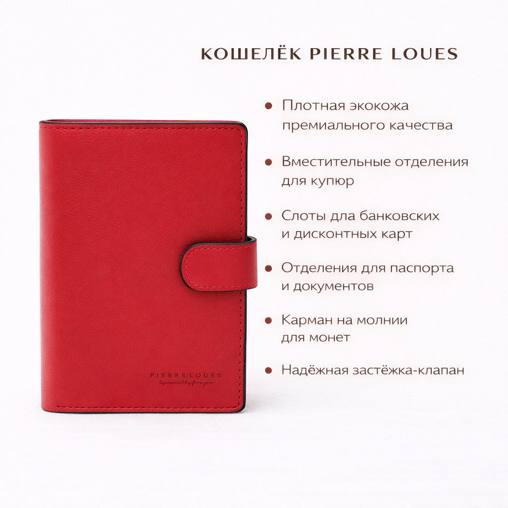 Кошелек W-PL618-39-Red