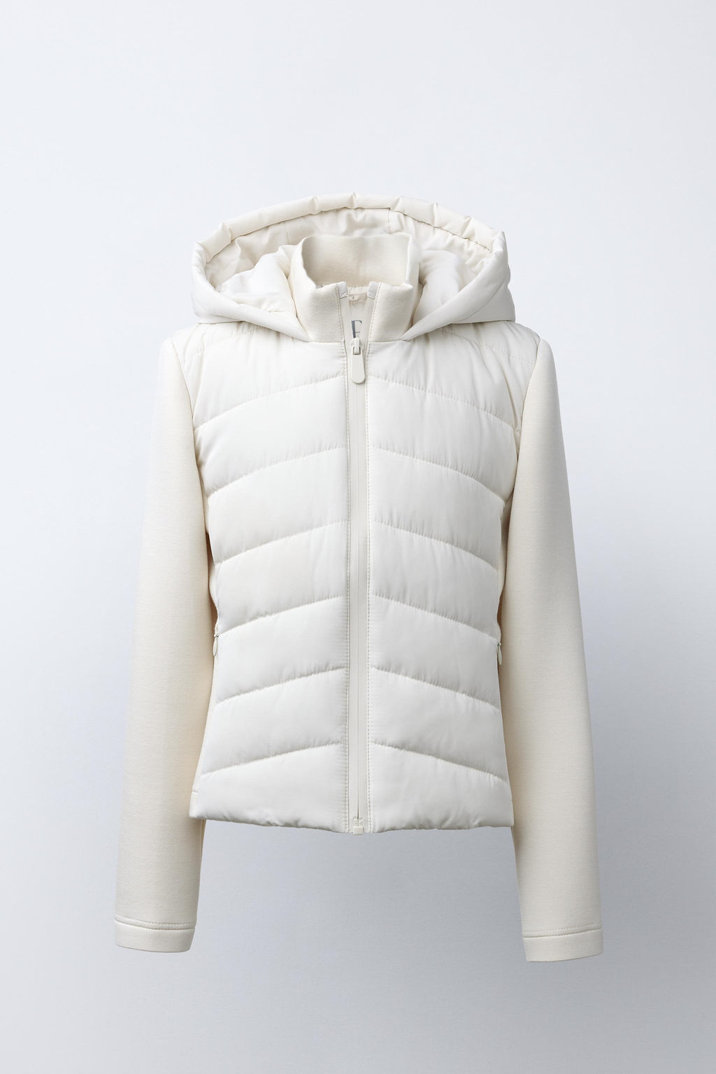 NEOPRENE-EFFECT SLEEVE PUFFER JACKET - Zara фото 11