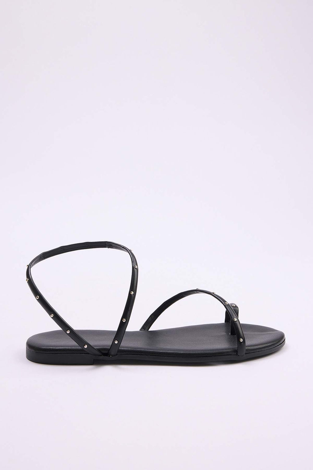 Siyah Kad?n Trok Detayl? Parmak Aras? Sandalet TAKSS26SD00001 - Trendyolmilla фото 3