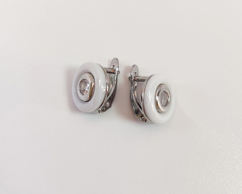 Серьги с керамикой