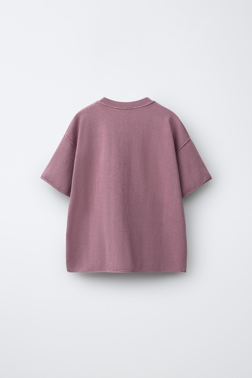 CAMISETA PUNTO EFECTO LAVADO / Rosa palo - Zara фото 2