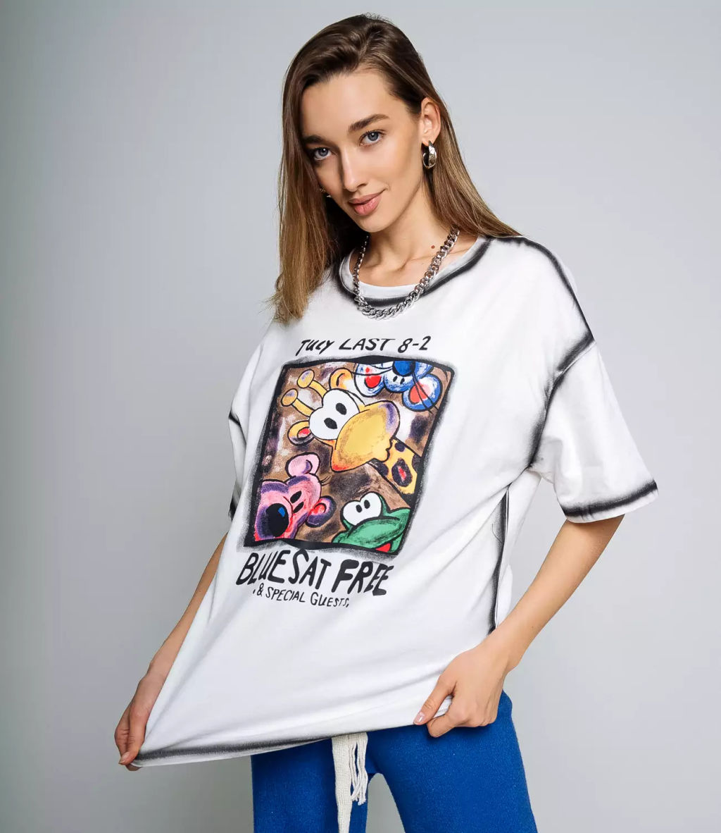 Футболка #КТ105 (4), белый - Dommod фото 2