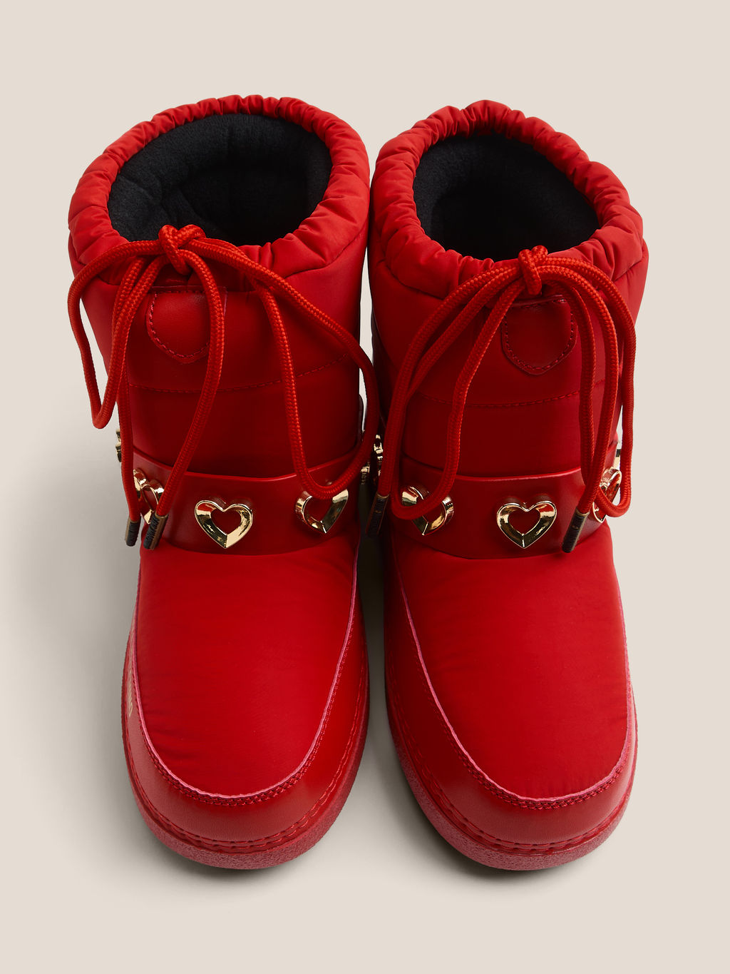 Женские дутики LOVE MOSCHINO SKI BOOT Артикул 4562703, рубиновый  фото 4