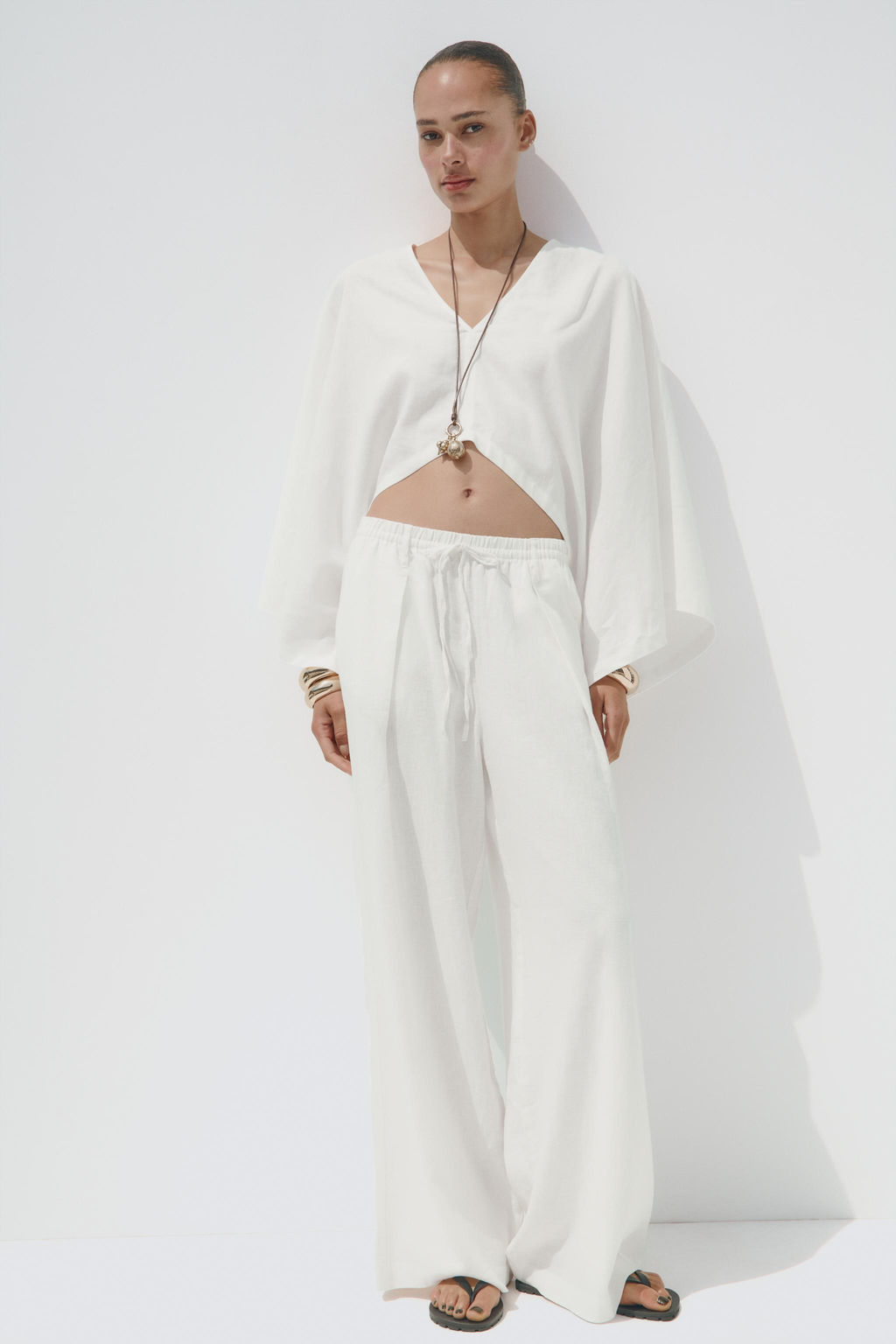 ASYMMETRIC CAPE KIMONO