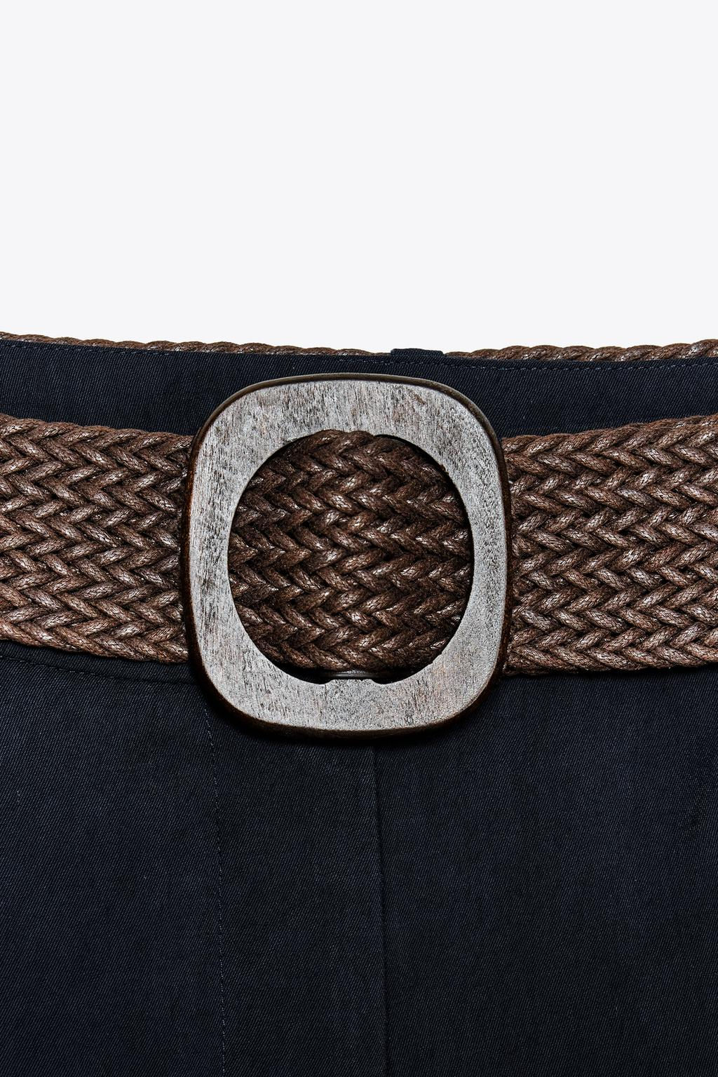 BERMUDA SHORTS WITH DARTS AND BELT - Zara фото 15