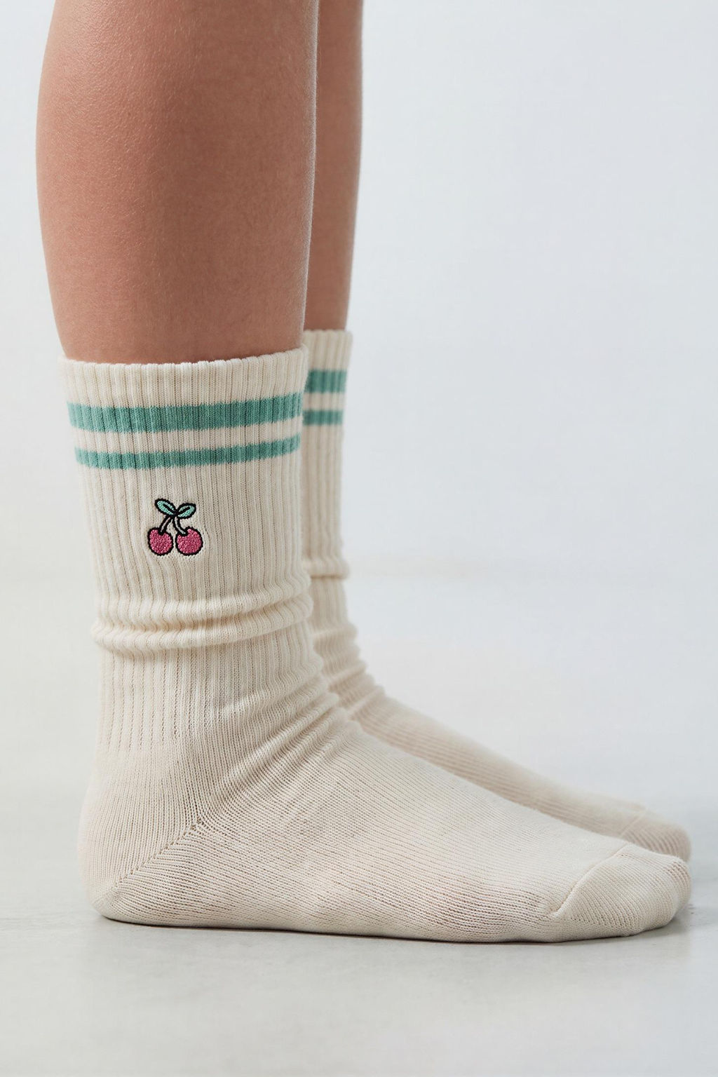 2-PACK OF LONG SOCKS WITH FLORAL BANDS - Zara фото 9