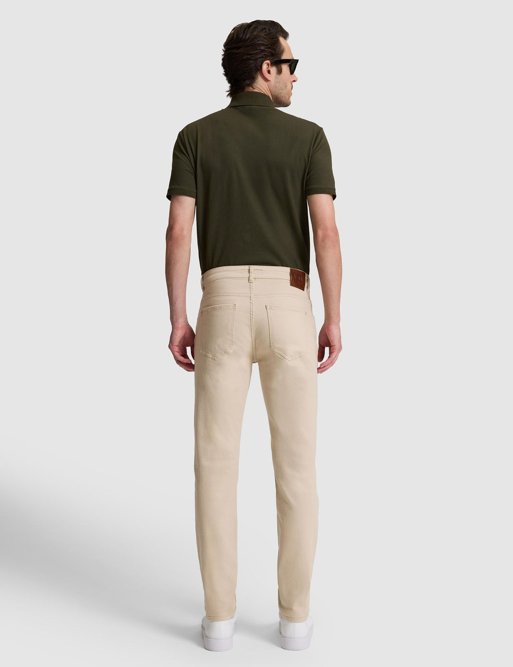 Bej Slim Fit Pamuk Kar___ml_ Jean Pantolon