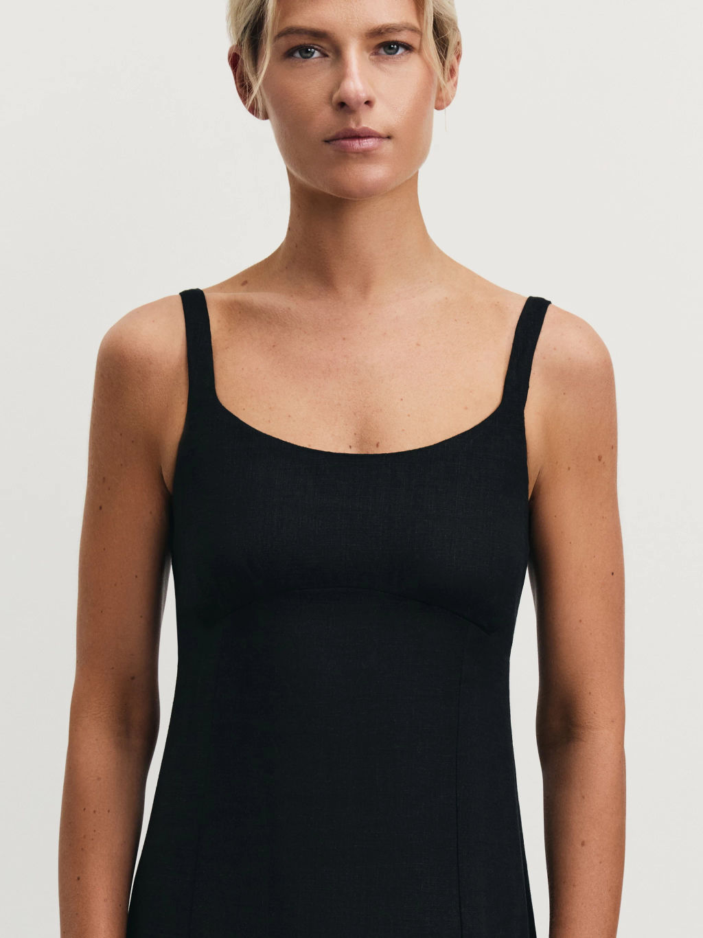 Сарафан из вискозы и льна прилегающего кроя / Zarina  фото 6