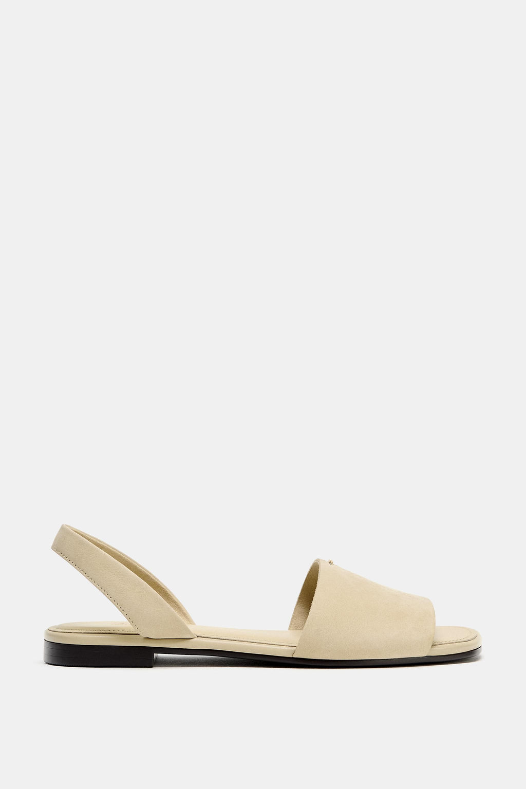 SANDALIA PLANA PIEL TIRA / Marr?n Arena - Zara фото 2