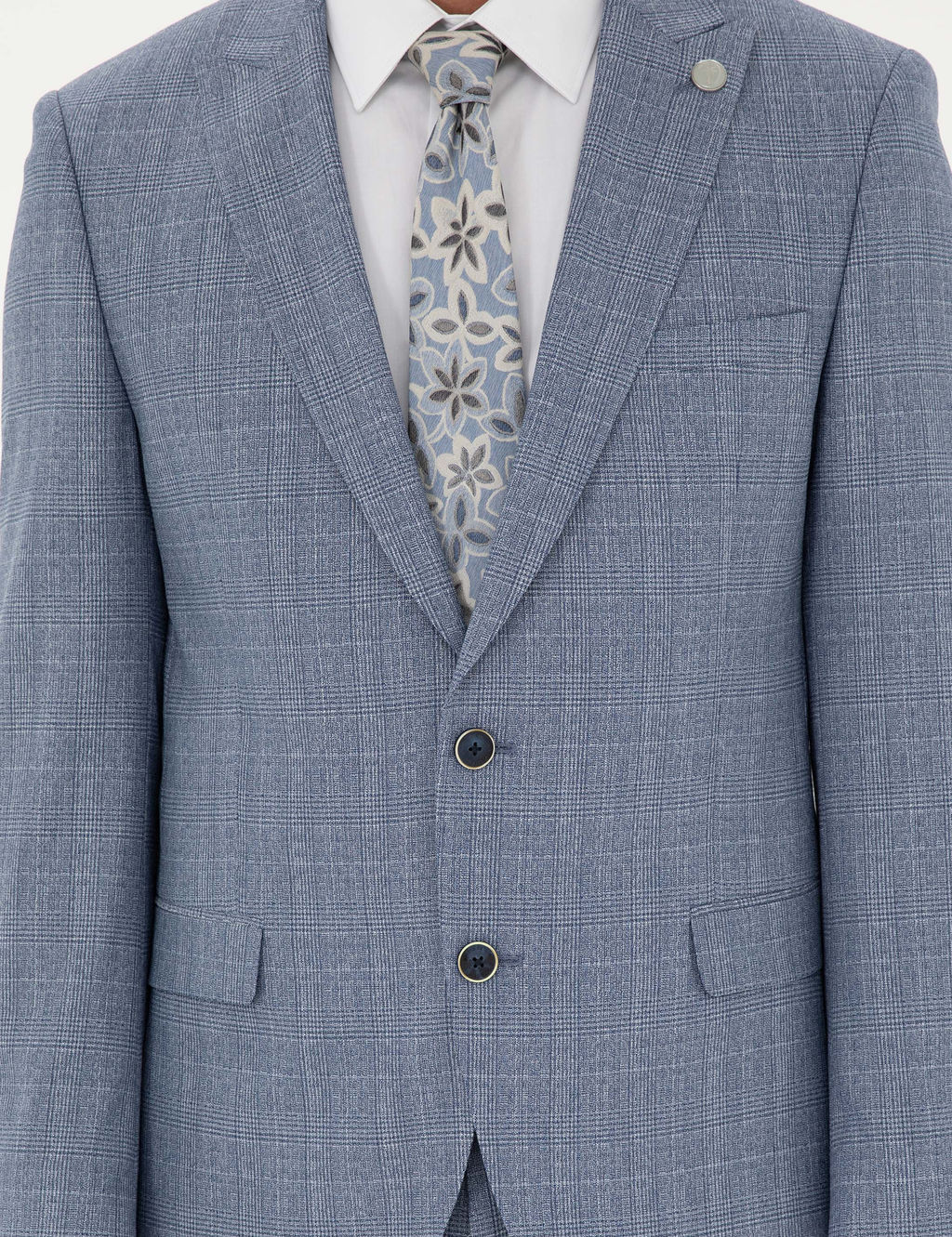 Saks Extra Slim Fit Ekose Tak_m Elbise