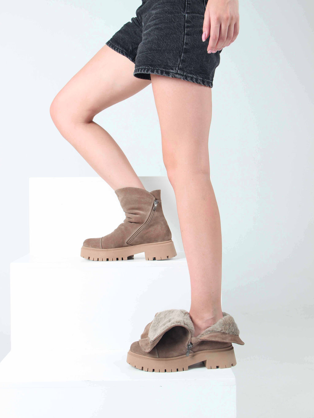 Ботинки EDART 233.2094 br. коричневый капучино/мех - Ed'art фото 9