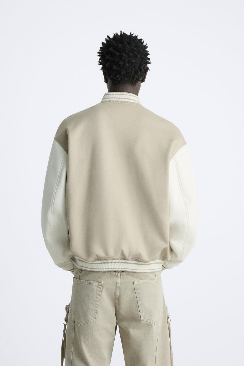 BOMBER JACKET WITH CONTRAST PATCHES - Zara фото 4