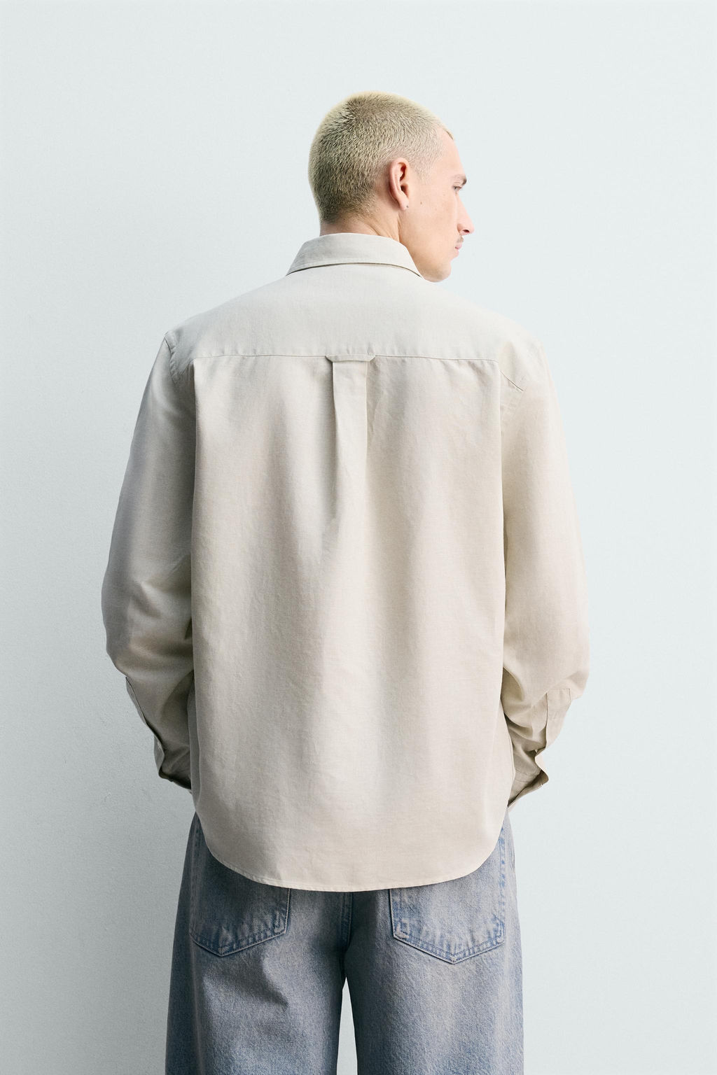 CAMISA REGULAR FIT C??AMO - ALGOD?N / Arena - Zara фото 3