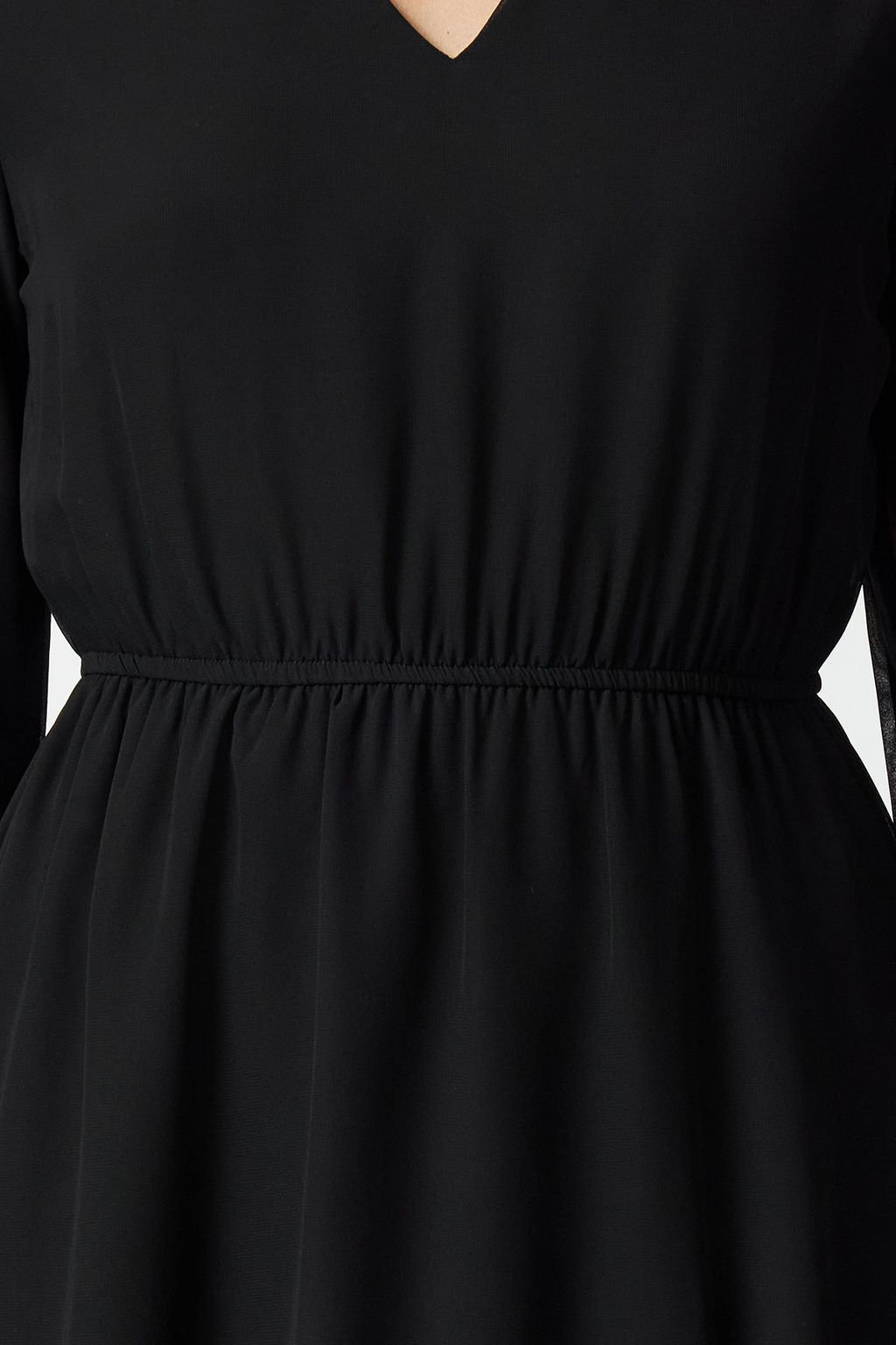 TRENDYOLMILLA Cok Renkli Etegi Belden Ac?lan Mini Astarl? Sifon Dokuma Elbise TWOAW25EL00570 фото 8