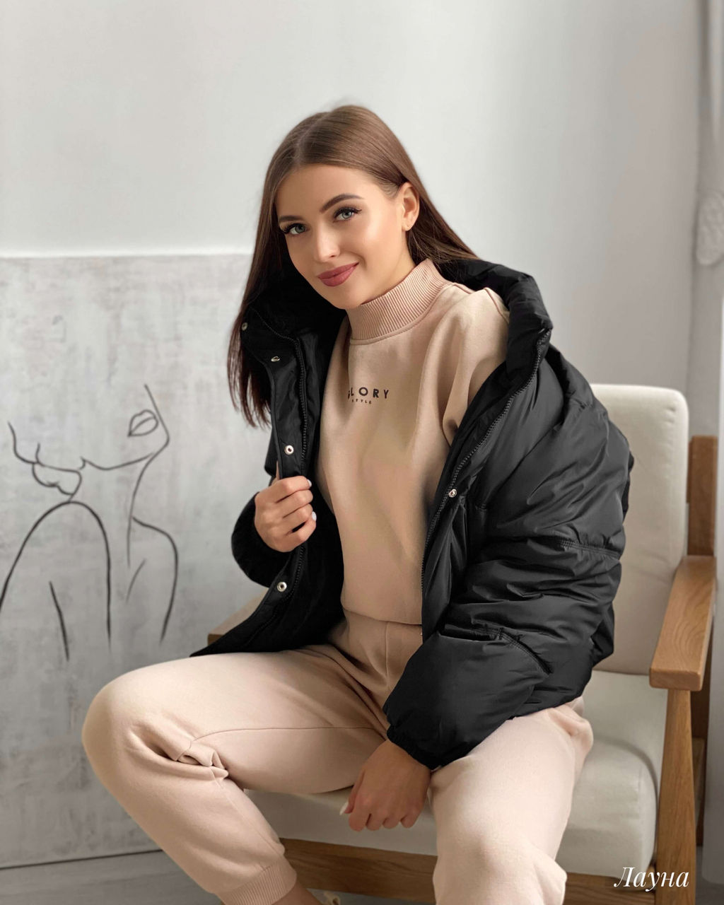 Куртка Лауна (черный) - Nadi bordo фото 2