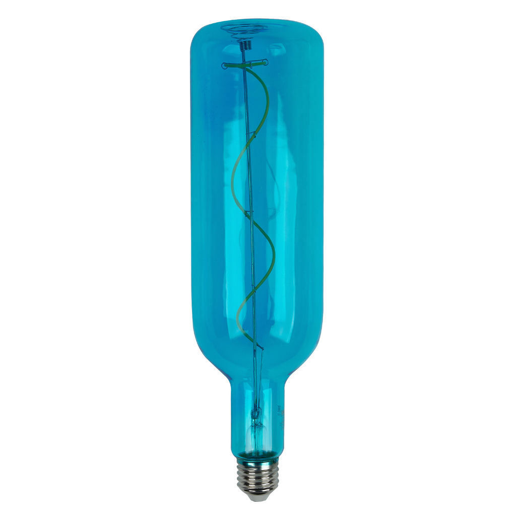 LED-SF21-5W/SOHO/E27/CW BLUE GLS77BL Лампа светодиодная SOHO. Синяя колба. Спиральный филамент. Картон. ТМ Uniel