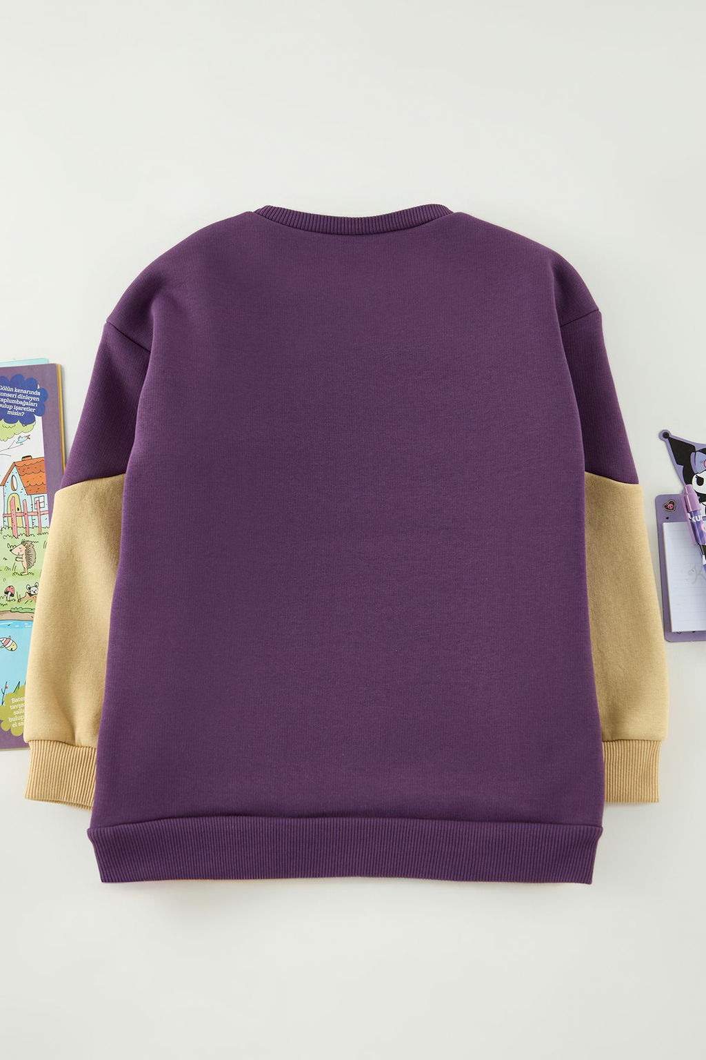 Mor Erkek Cocuk Duz Orme Mini Me Sweatshirt TKDAW25SW00123 - Trendyolmilla фото 3