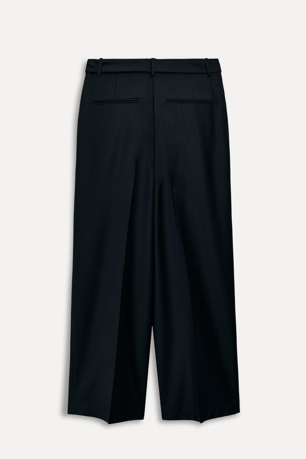 50TH ANNIVERSARY WOOL-BLEND TROUSERS WITH BELT - Zara фото 4