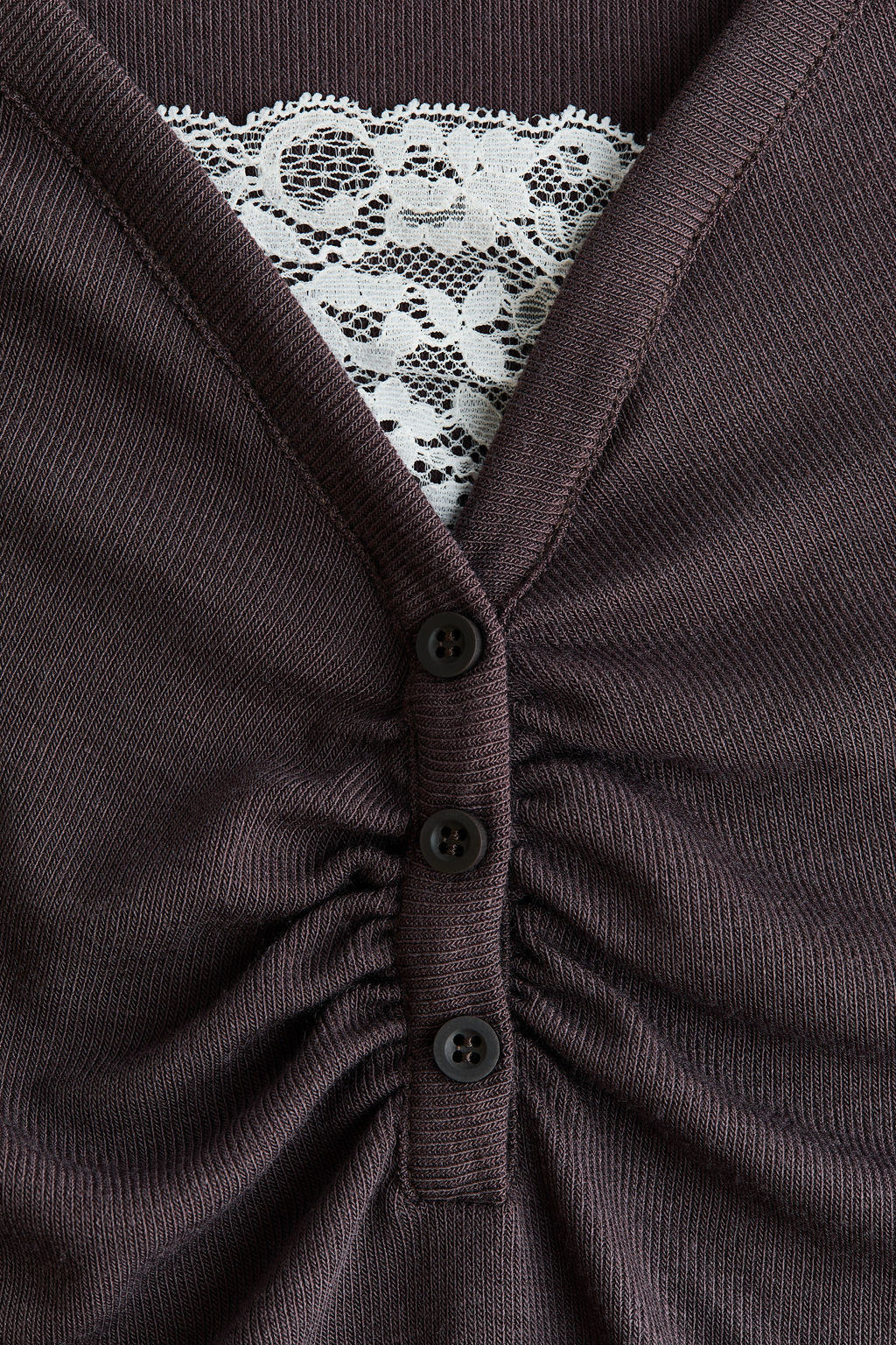 Top con detalle de encaje - H&m фото 3