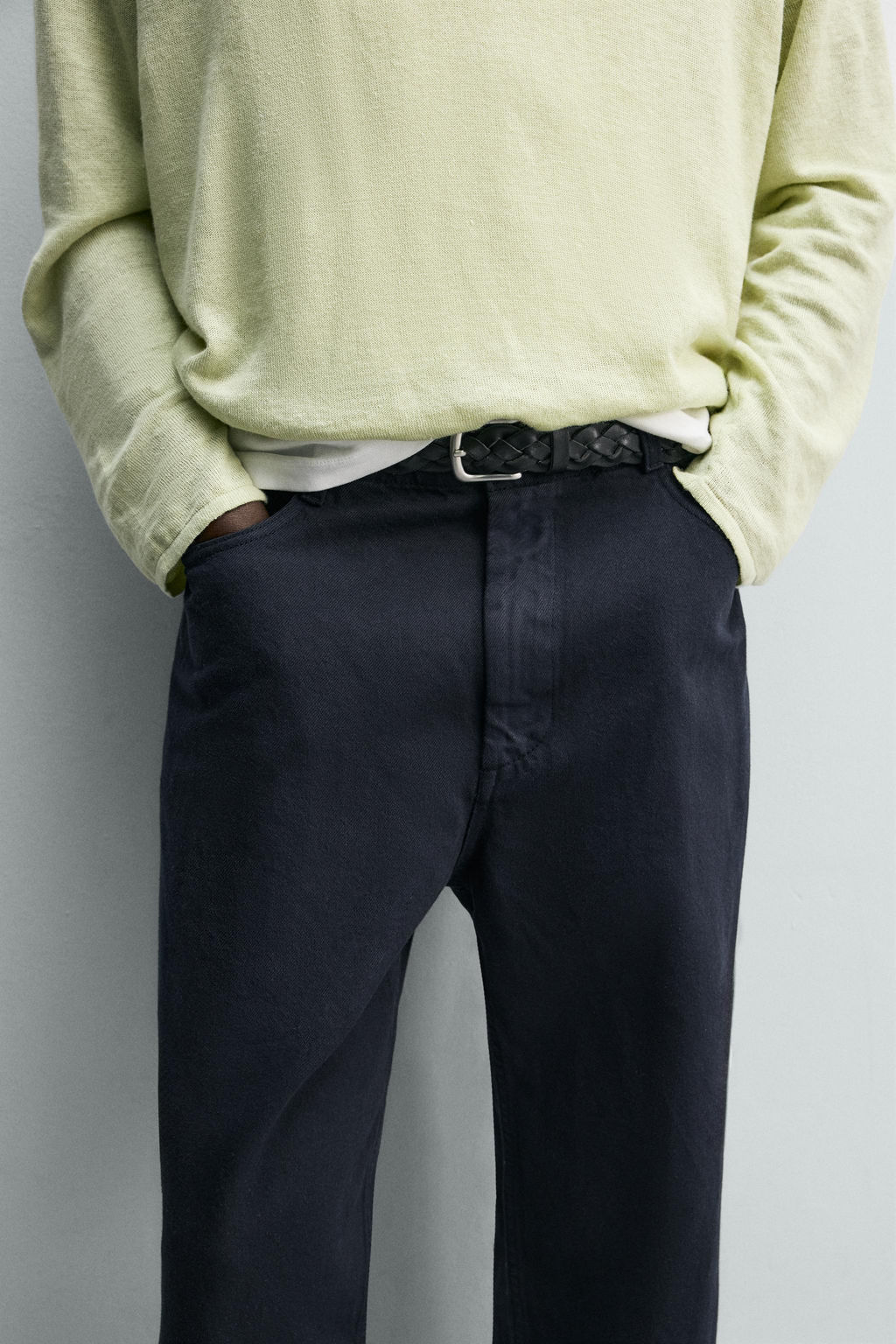 PANTAL?N CARGO STRAIGHT FIT / Marino oscuro - Zara фото 5
