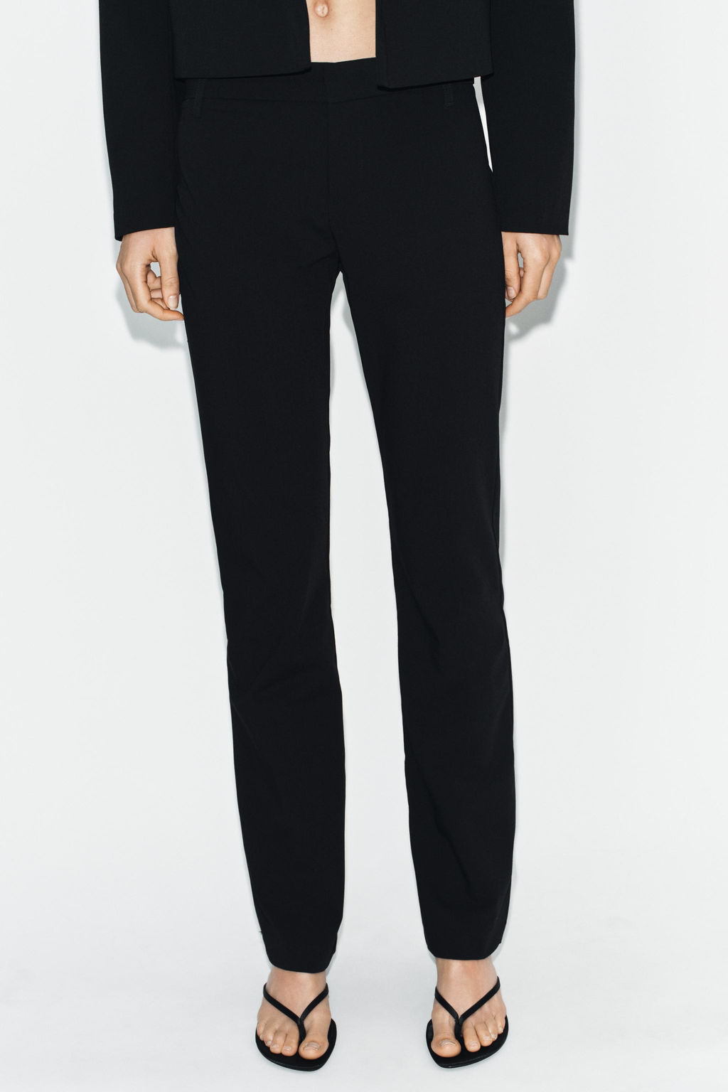 PANTAL?N FLARE TRABILLAS / Negro - Zara фото 2