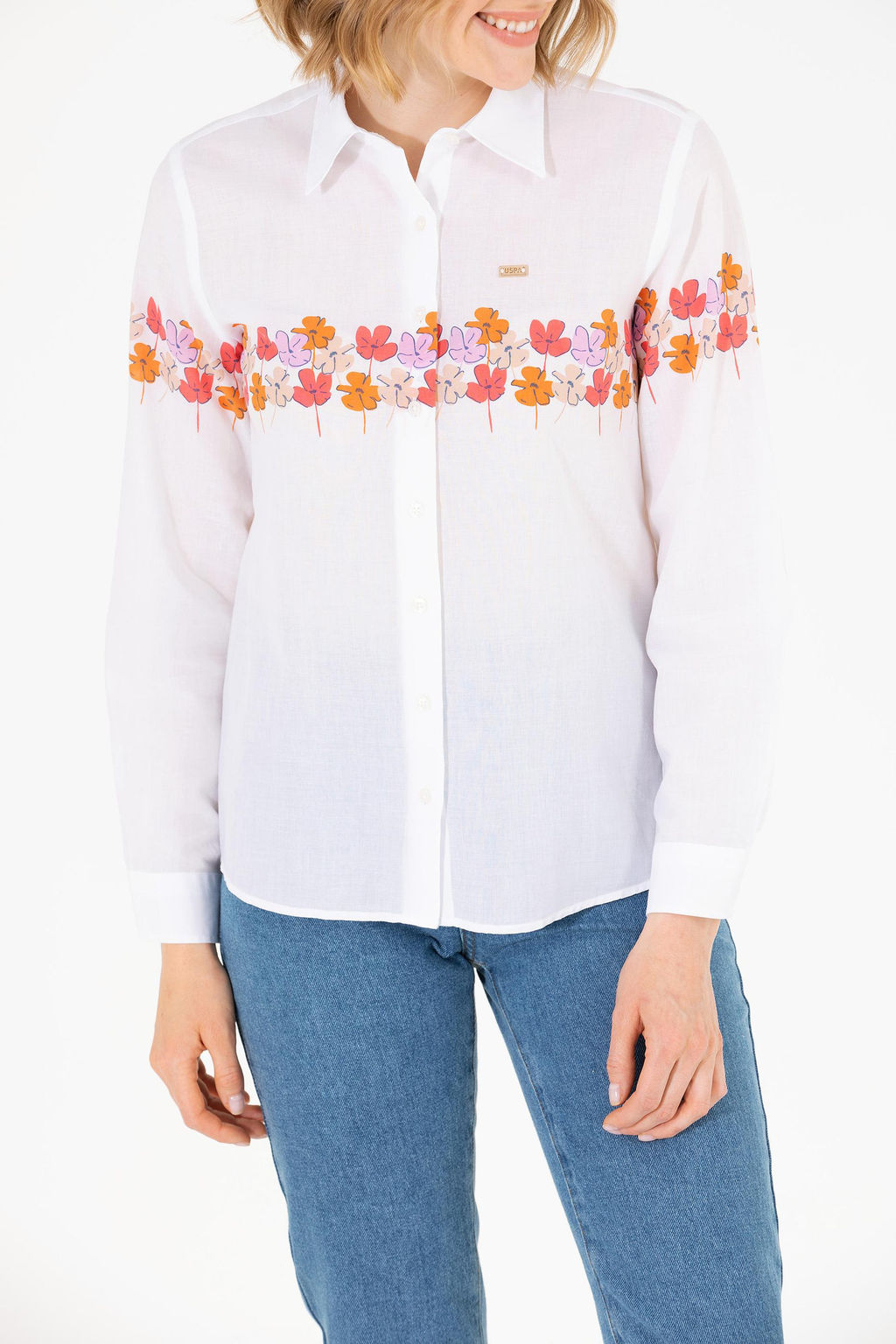 Женская рубашка Magnolia с длинным рукавом - U.s. polo assn фото 6