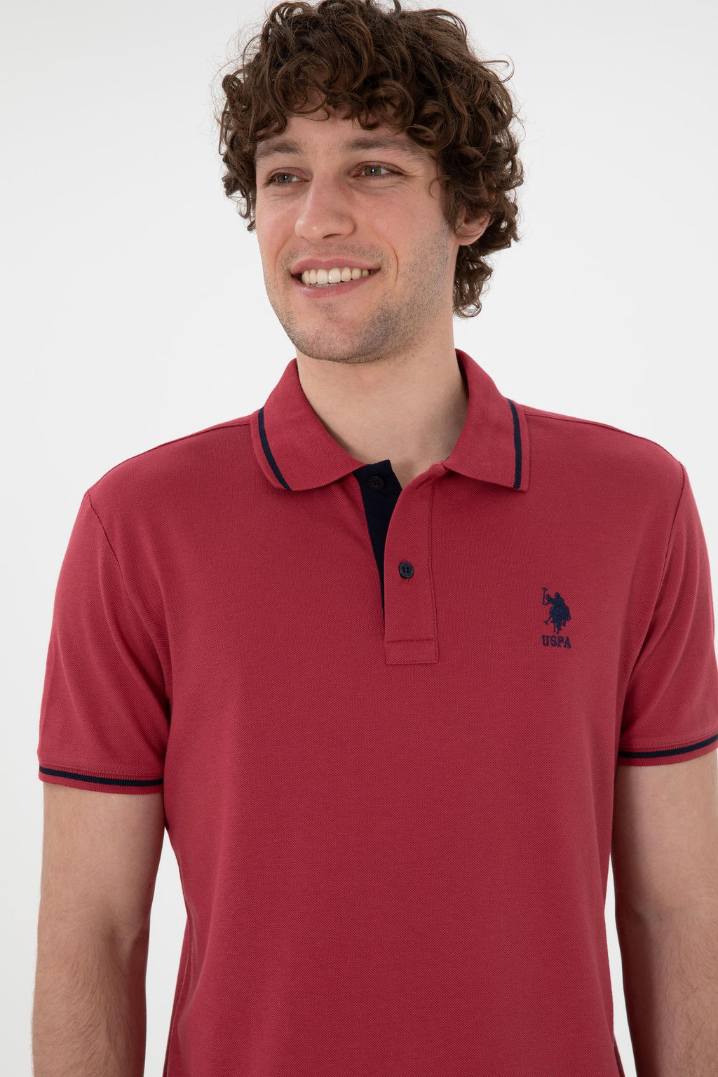Erkek Slim Fit Polo Yaka Vi_ne Basic Ti__rt Sepette S_rpriz _ndirim - U.s. polo assn фото 3
