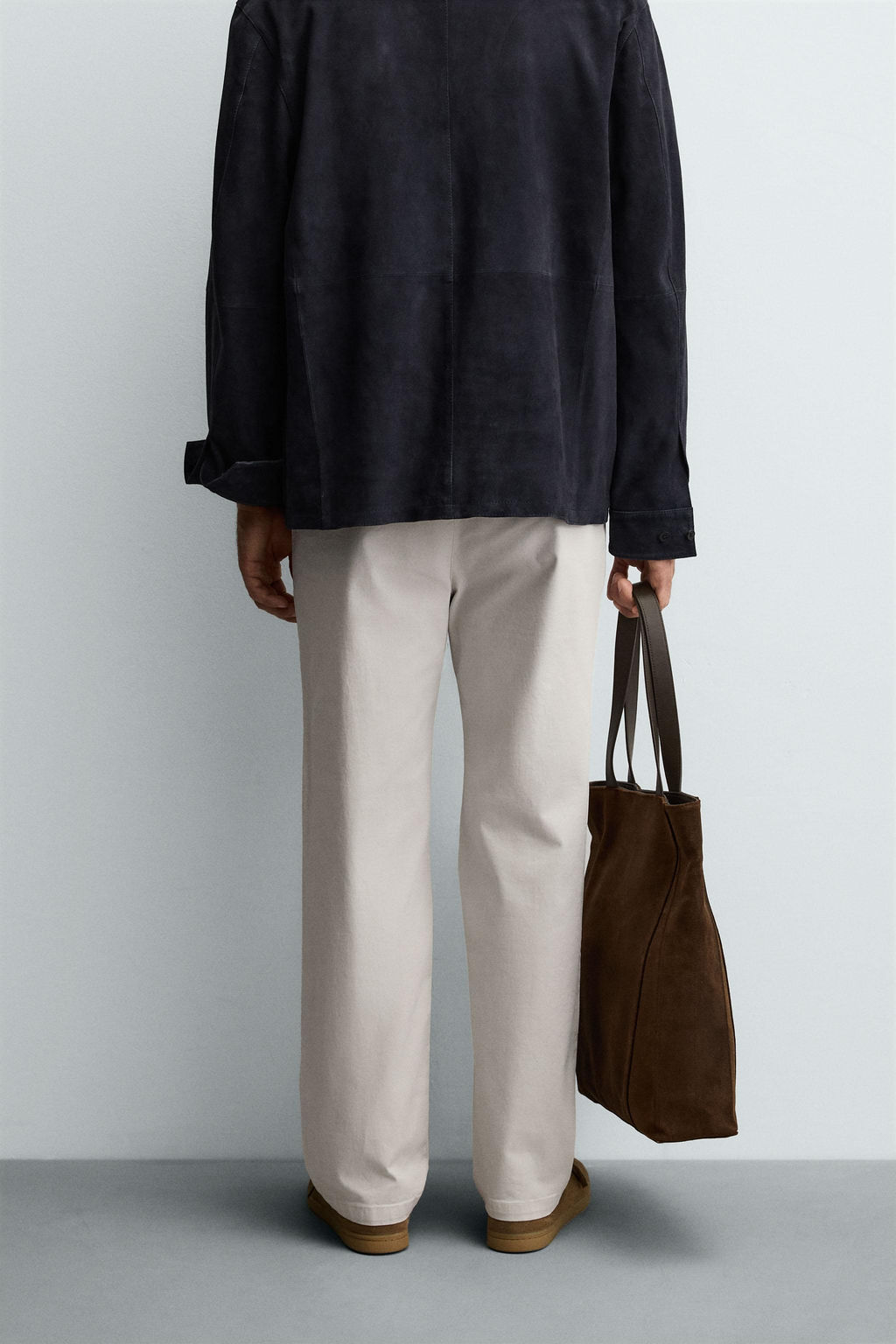 STRAIGHT-LEG TWILL TROUSERS - Zara фото 3