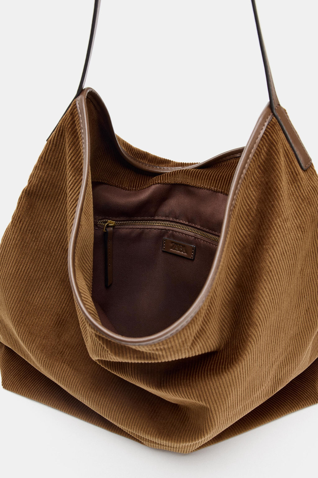 CORDUROY-EFFECT TOTE BAG - Zara фото 6