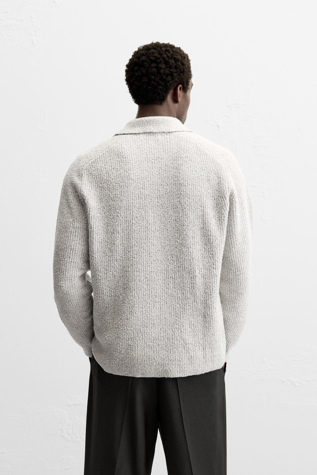 BOUCLE TEXTURED POLO SHIRT - Zara фото 3