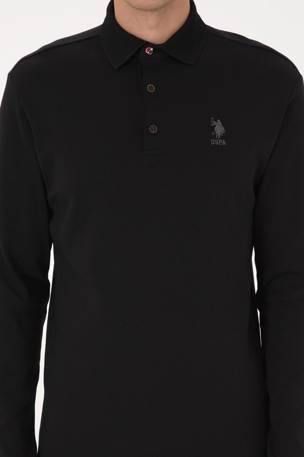 Erkek Siyah Basic Sweatshirt - U.s. polo assn фото 6