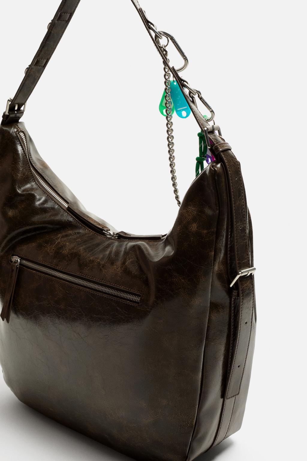 SHOULDER BAG WITH CHAINS - Zara фото 3