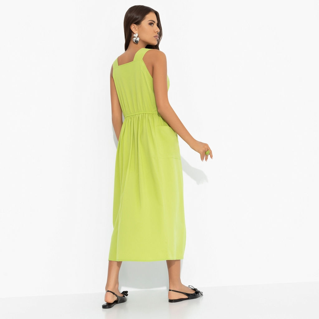 Сарафан с завязками на запах, Захватывающе стильная (лайм) - Charutti фото 5
