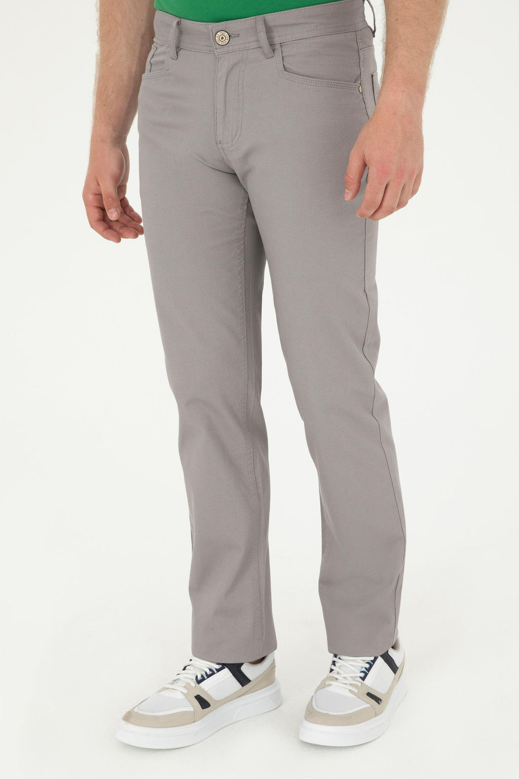 Мужские темно-серые брюки из плотной ткани/чиносы Неожиданная скидка в корзине - U.s. polo assn фото 2