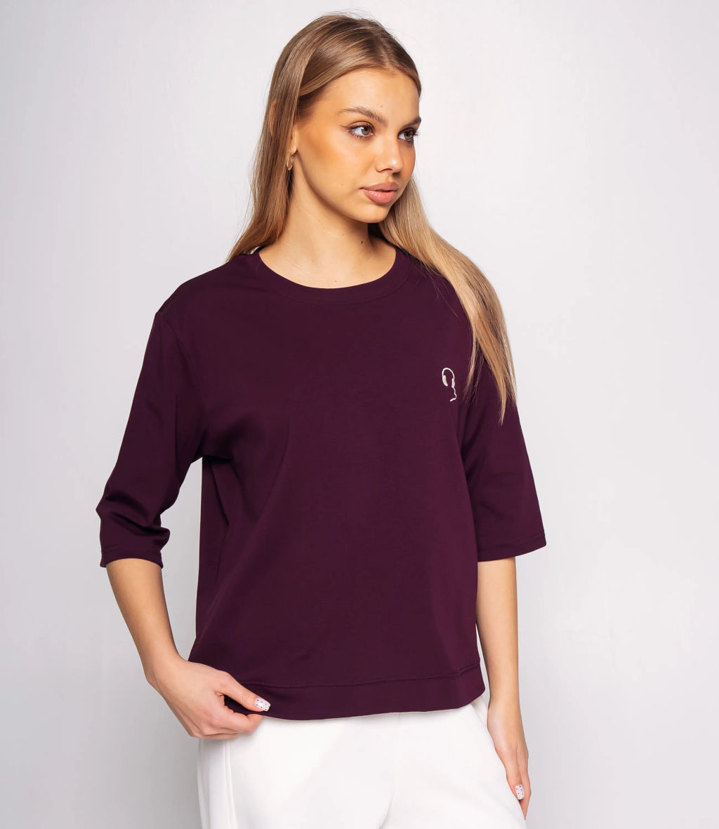 Футболка #КТ0467-51, фиолетовый