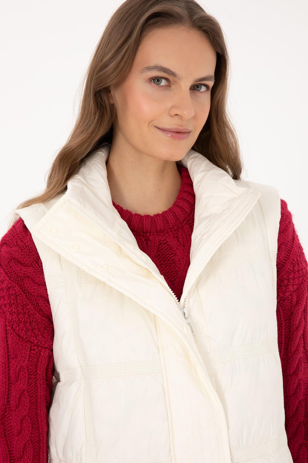 Kad_n Krem Yelek - U.s. polo assn фото 2